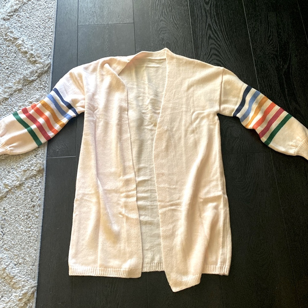 Pink rainbow cardigan
